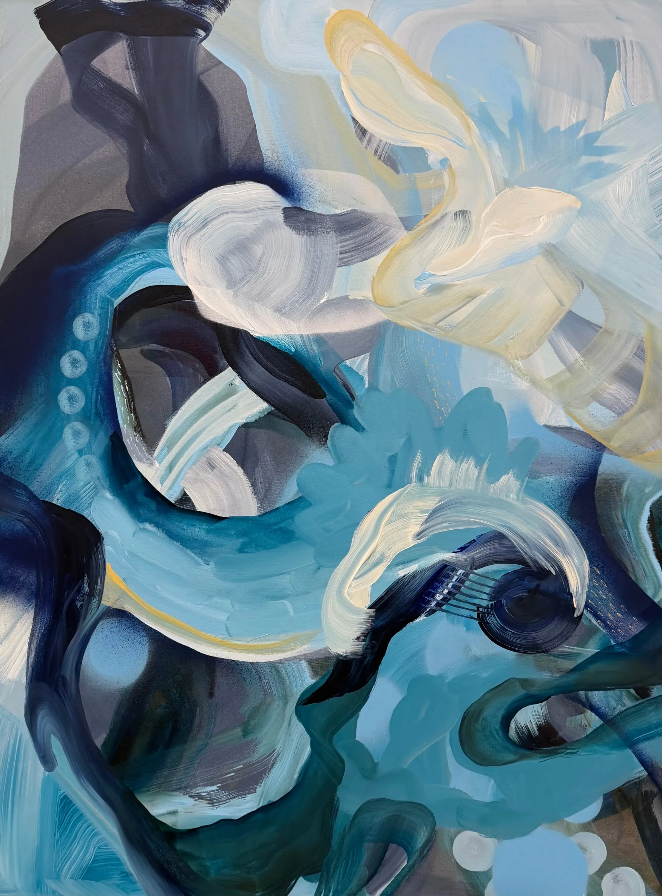 In The Hollow , Acrylic, Ink, Spray Paint  by Misha Cittadini
