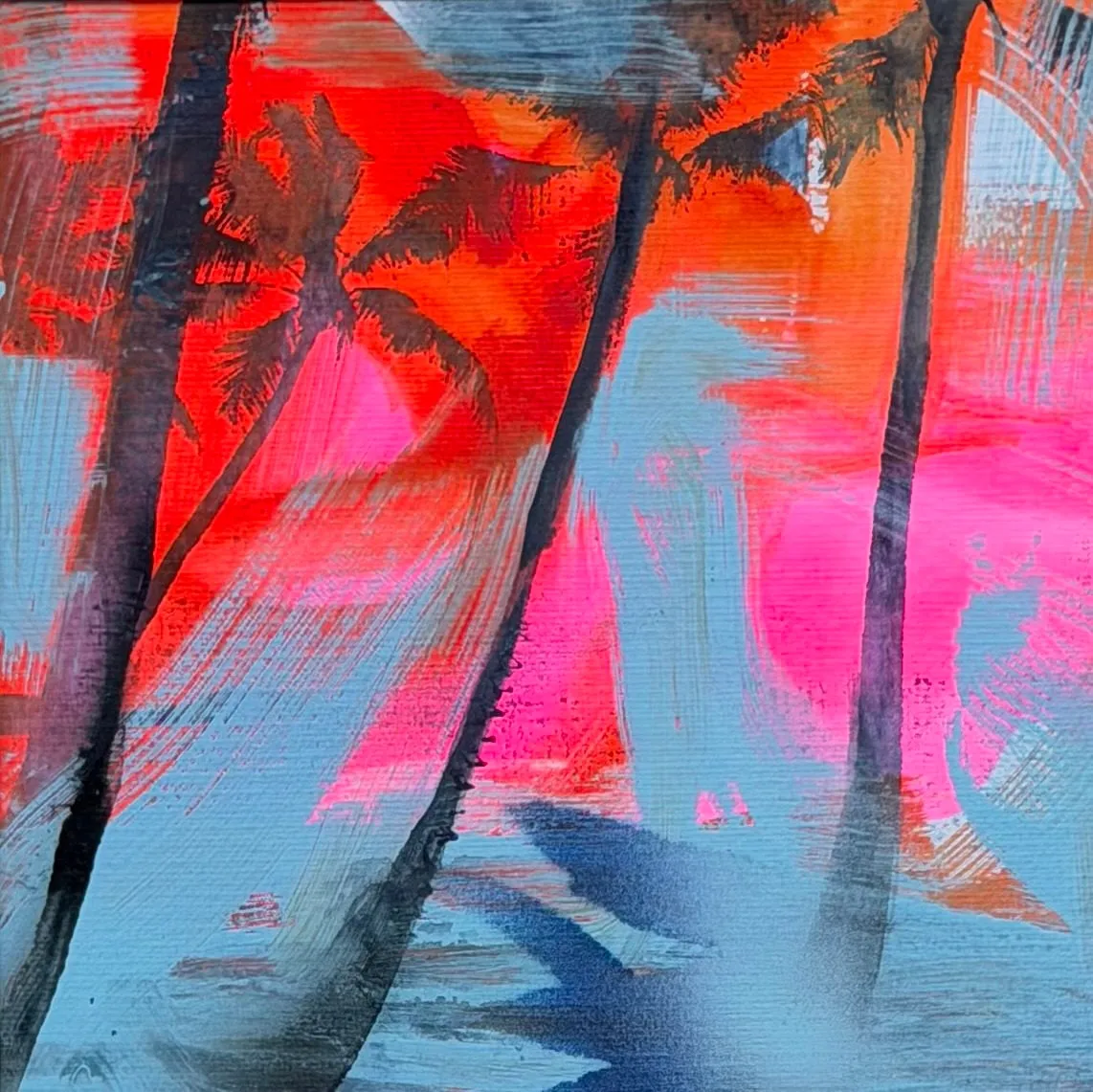 Sirocco, Acrylic, Ink, Spray Paint on Paper by Misha Cittadini